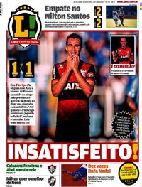 Capa do jornal Lance - Rio de Janeiro 12/06/2017