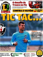 Capa do jornal Lance - Rio de Janeiro 13/01/2017