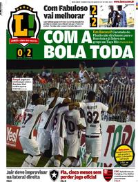 Capa do jornal Lance - Rio de Janeiro 13/03/2017