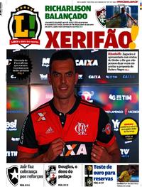 Capa do jornal Lance - Rio de Janeiro 13/06/2017
