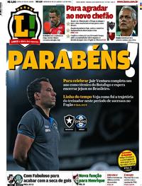 Capa do jornal Lance - Rio de Janeiro 13/08/2017