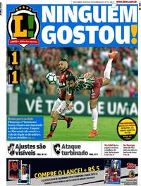 Capa do jornal Lance - Rio de Janeiro 13/10/2017