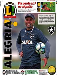 Capa do jornal Lance - Rio de Janeiro 14/07/2017