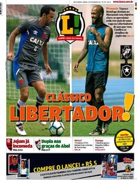 Capa do jornal Lance - Rio de Janeiro 14/10/2017