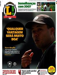 Capa do jornal Lance - Rio de Janeiro 15/02/2017