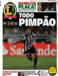 Capa do jornal Lance - Rio de Janeiro 16/02/2017