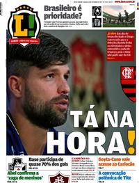 Capa do jornal Lance - Rio de Janeiro 16/09/2017