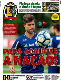 Capa do jornal Lance - Rio de Janeiro 16/11/2017