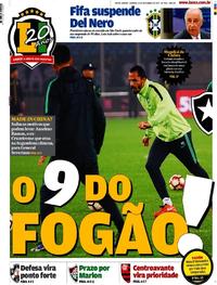 Capa do jornal Lance - Rio de Janeiro 16/12/2017