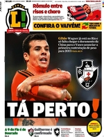 Capa do jornal Lance - Rio de Janeiro 17/01/2017