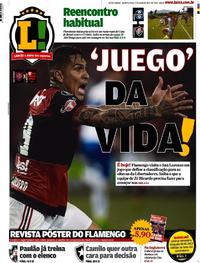 Capa do jornal Lance - Rio de Janeiro 17/05/2017