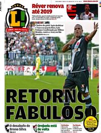 Capa do jornal Lance - Rio de Janeiro 17/06/2017