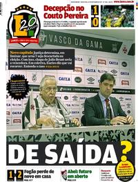 Capa do jornal Lance - Rio de Janeiro 17/11/2017