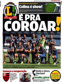 Capa do jornal Lance - Rio de Janeiro 18/04/2017