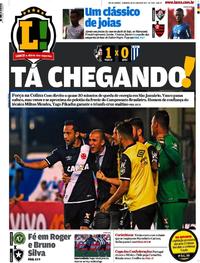 Capa do jornal Lance - Rio de Janeiro 18/06/2017