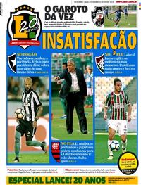 Capa do jornal Lance - Rio de Janeiro 18/11/2017