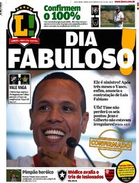 Capa do jornal Lance - Rio de Janeiro 19/02/2017