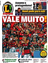 Capa do jornal Lance - Rio de Janeiro 19/07/2017
