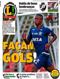 Capa do jornal Lance - Rio de Janeiro 19/08/2017