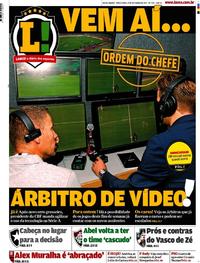 Capa do jornal Lance - Rio de Janeiro 19/09/2017
