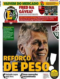 Capa do jornal Lance - Rio de Janeiro 19/12/2017