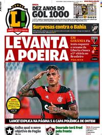 Capa do jornal Lance - Rio de Janeiro 20/05/2017