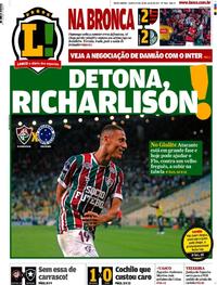 Capa do jornal Lance - Rio de Janeiro 20/07/2017