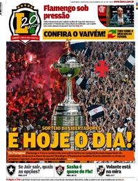 Capa do jornal Lance - Rio de Janeiro 20/12/2017