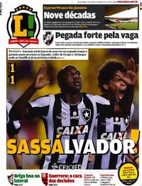 Capa do jornal Lance - Rio de Janeiro 21/04/2017