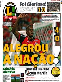 Capa do jornal Lance - Rio de Janeiro 21/09/2017