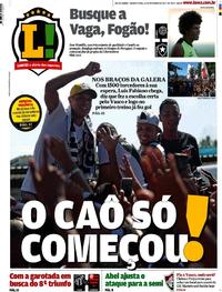 Capa do jornal Lance - Rio de Janeiro 22/02/2017