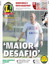Capa do jornal Lance - Rio de Janeiro 21/03/2017