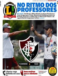 Capa do jornal Lance - Rio de Janeiro 22/04/2017