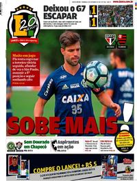 Capa do jornal Lance - Rio de Janeiro 22/10/2017