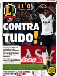 Capa do jornal Lance - Rio de Janeiro 23/02/2017