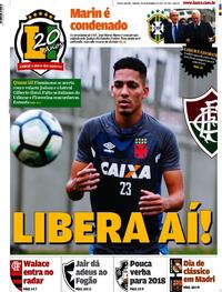 Capa do jornal Lance - Rio de Janeiro 23/12/2017
