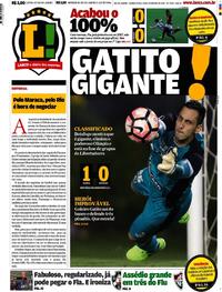 Capa do jornal Lance - Rio de Janeiro 24/02/2017