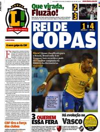 Capa do jornal Lance - Rio de Janeiro 24/03/2017