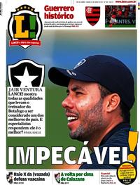 Capa do jornal Lance - Rio de Janeiro 24/06/2017
