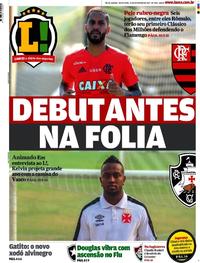 Capa do jornal Lance - Rio de Janeiro 25/02/2017