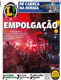 Capa do jornal Lance - Rio de Janeiro 25/04/2017