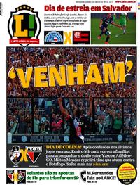 Capa do jornal Lance - Rio de Janeiro 25/06/2017