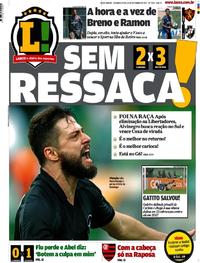 Capa do jornal Lance - Rio de Janeiro 25/09/2017