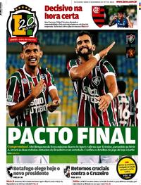 Capa do jornal Lance - Rio de Janeiro 25/11/2017