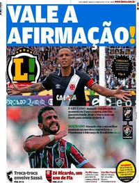 Capa do jornal Lance - Rio de Janeiro 27/05/2017