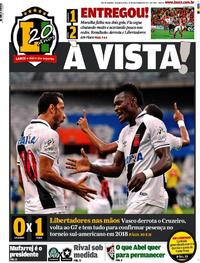 Capa do jornal Lance - Rio de Janeiro 27/11/2017