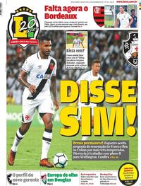 Capa do jornal Lance - Rio de Janeiro 27/12/2017