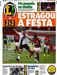 Capa do jornal Lance - Rio de Janeiro 28/03/2017