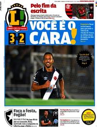 Capa do jornal Lance - Rio de Janeiro 28/05/2017