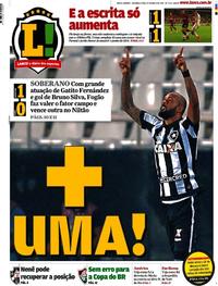 Capa do jornal Lance - Rio de Janeiro 29/05/2017